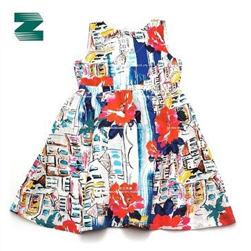 Lina auduma kleita ar apaļu apkakli bez piedurknēm